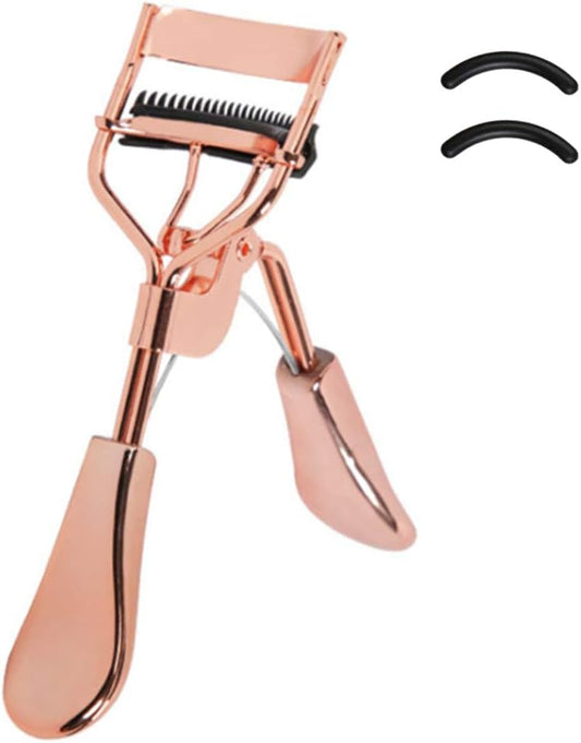Beauty Eyelash Curler Comb Eyelash Curlers with 2 Silicone Refill Pads Premium Lash Curler Makeup Tool for Women and Girls