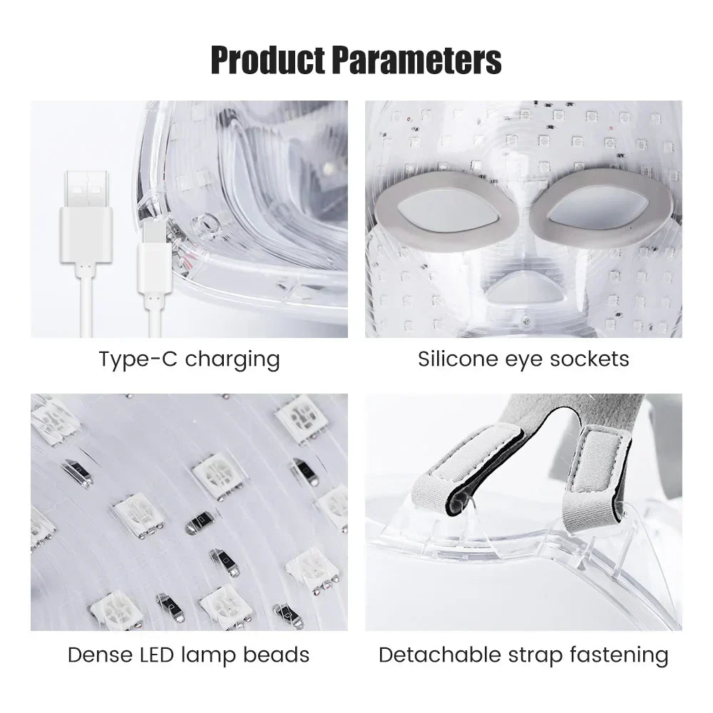 Rechargeable Facial LED Mask