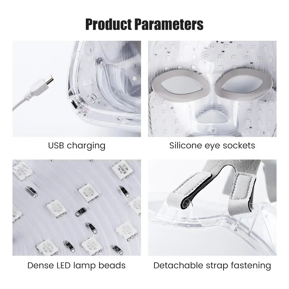 Rechargeable Facial LED Mask